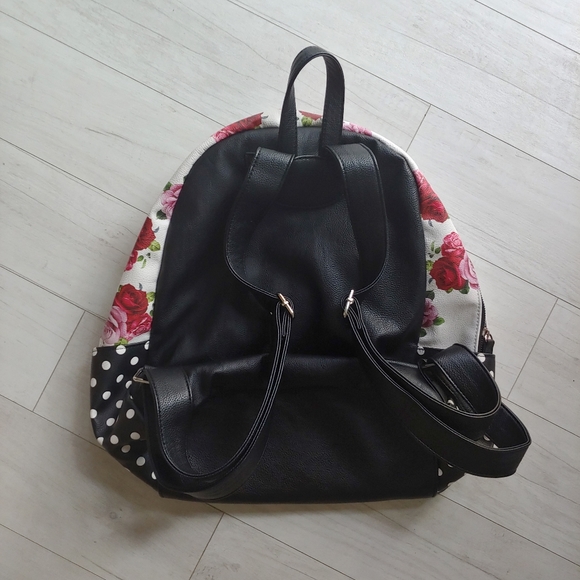 Betsy Johnson floral dot Backpack - Picture 8 of 8